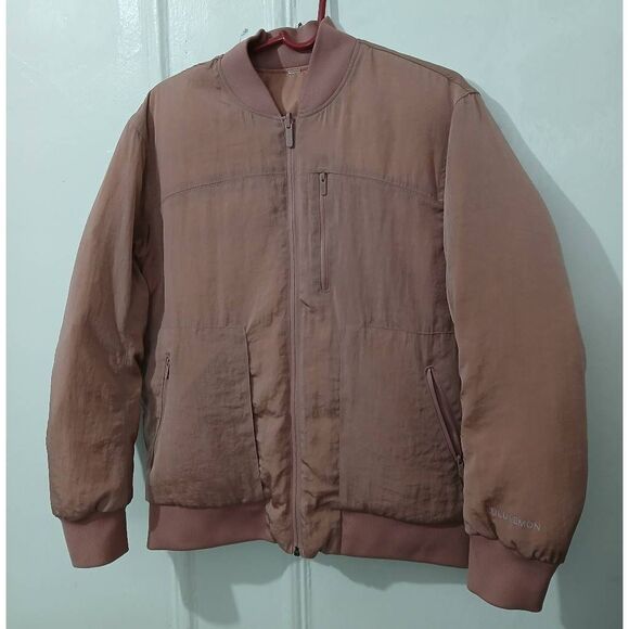 Lululemon womens Sz 6 ROAM FAR DOWN bomber reversible jacket puffer blush pink - Picture 5 of 9